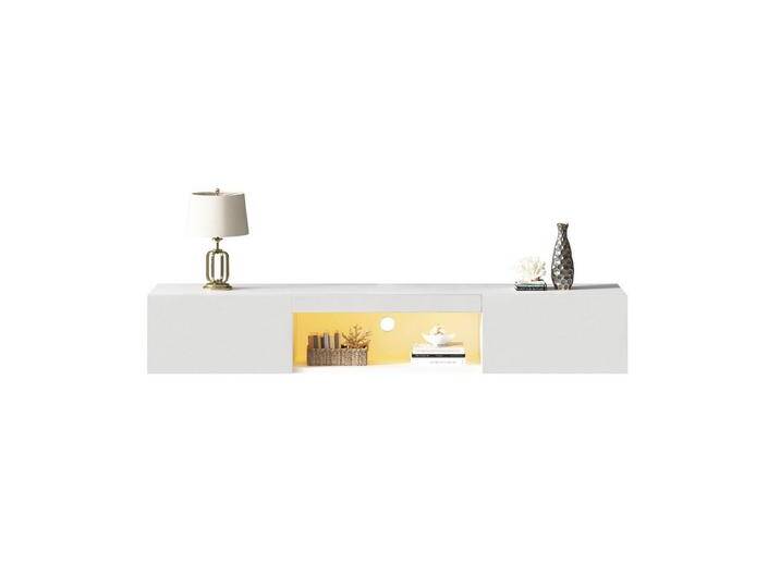 Rutaqian TV-Schrank LED TV Lowboard Wandmontierter TV Schrank 160×31×22 cm, (1-St., Bluetooth-APP-Steuerung) weißer Hochglanz-Hängeschrank von OTTO