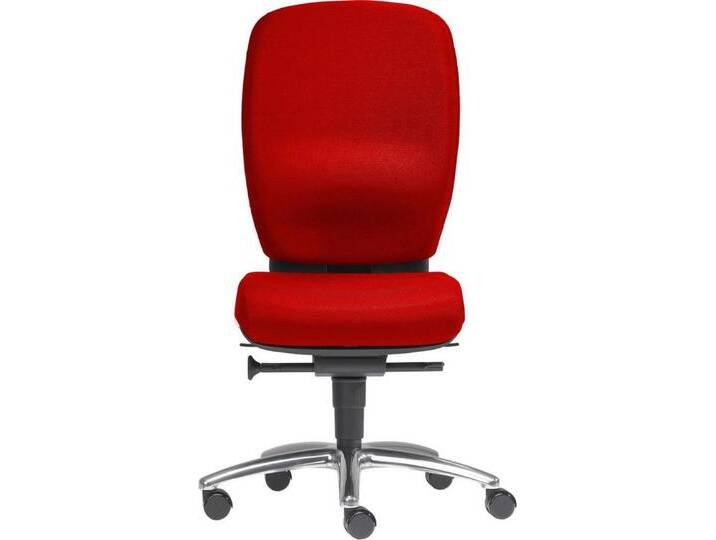 SITWELL STEIFENSAND AG Drehstuhl Büro-Drehstuhl Lady Comfort ohne Armlehnen Alu-Fußkreuz rot., rot von OTTO