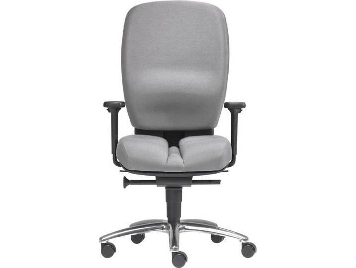 SITWELL STEIFENSAND AG Drehstuhl Büro-Drehstuhl Mister Office mit Armlehnen Alu-Fußkreuz grau., grau von OTTO