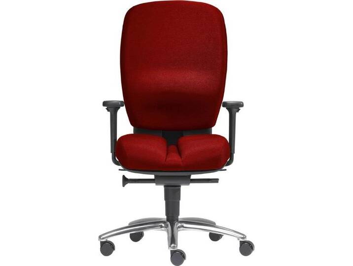 SITWELL STEIFENSAND AG Drehstuhl Büro-Drehstuhl Mister Office mit Armlehnen Alu-Fußkreuz rot., rot von OTTO