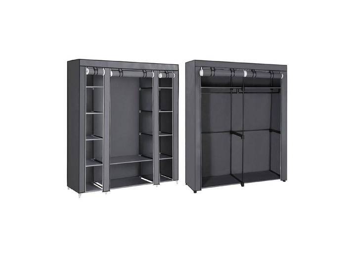 SONGMICS Kleiderschrank 2 Set, Stoffschrank Set, Kleiderschrank Set, grau von OTTO