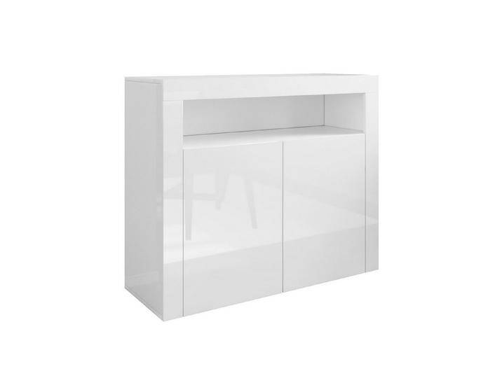 SONNI Kommode Kommode Weiß 108x40x92cm mit LED, Kommodenschrank Sideboard Hochglanz, Standschrank, weiß von OTTO