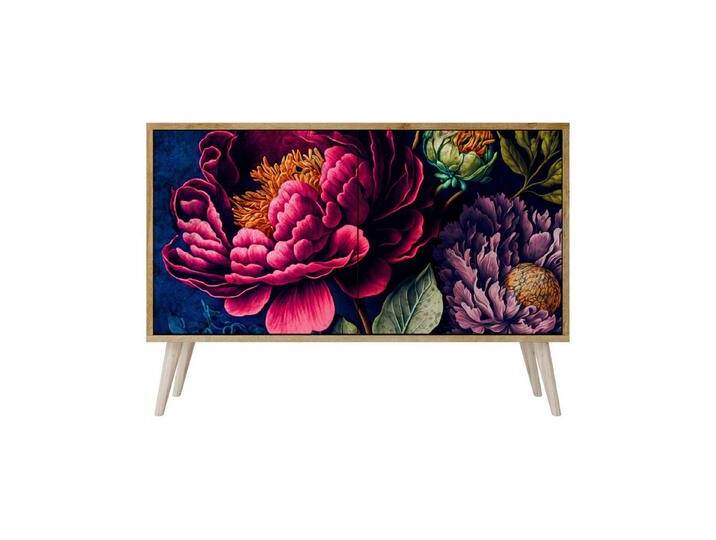 SPACEREBELS Kommode Sideboard Komodenschrank Möbel für Wohnzimmer Flur Esszimmer, mit 2 Türen oder mit 3 Türen, Riva-eiche & Natur 22 von OTTO