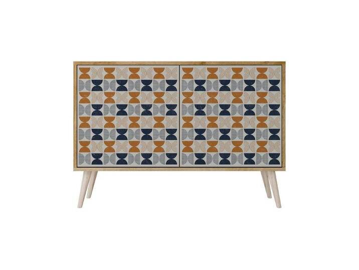 SPACEREBELS Kommode Sideboard Komodenschrank Möbel für Wohnzimmer Flur Esszimmer (2 St), mit 2 Türen oder mit 3 Türen, 2 St., Riva-Eiche #11 von OTTO