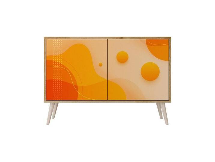 SPACEREBELS Kommode Sideboard Komodenschrank Möbel für Wohnzimmer Flur Esszimmer (2 St), mit 2 Türen oder mit 3 Türen, 2 St., Riva-eiche #15 von OTTO