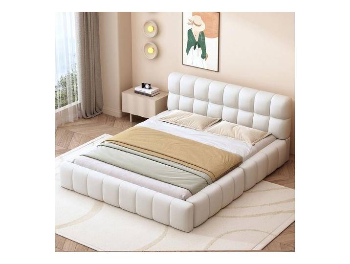 STILVORA Polsterbett 140x200 Bettgestell mit Matratze,Jugendbett mit Lattenrost (mit eingebettetem Matratzendesign, weicher Rückenlehne und stabiler Lattenrost, perfekt für Jugend- und Schlafzimmer, 140 x 200 cm), mit Matratze, beige STILVORA Polsterbett 140x200 Bettgestell mit Matratze,Jugendbett mit Lattenrost (mit eingebettetem Matratzendesign, weicher Rückenlehne und stabiler Lattenrost, perfekt für Jugend- und Schlafzimmer, 140 x 200 cm), mit Matratze, beige von OTTO