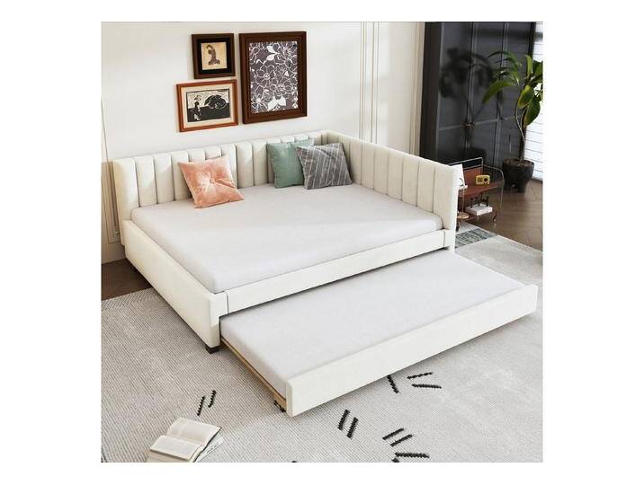 STILVORA Schlafsofa 140×200 Schlafsofa mit Matratze,Jugendbett mit Ausziehbett&Lattenrost, 140x200 cm, Ausziehbares Bett mit Lattenrost, Multifunktional für Jugendzimmer und Gästezimmer, Samt, Belastbar bis 120 kg, mit Matratze, beige STILVORA Schlafsofa 140×200 Schlafsofa mit Matratze,Jugendbett mit Ausziehbett&Lattenrost, 140x200 cm, Ausziehbares Bett mit Lattenrost, Multifunktional für Jugendzimmer und Gästezimmer, Samt, Belastbar bis 120 kg, mit Matratze, beige von OTTO