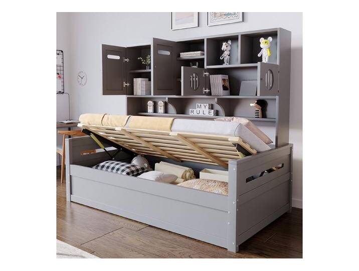 STILVORA Schlafsofa 90×200 mit Bettkasten,Tagesbett Daybett mit Stauraum&Matratze,Grau, grau, mit Bettkasten, mit Matratze, Grau STILVORA Schlafsofa 90×200 mit Bettkasten,Tagesbett Daybett mit Stauraum&Matratze,Grau, grau, mit Bettkasten, mit Matratze, Grau von OTTO