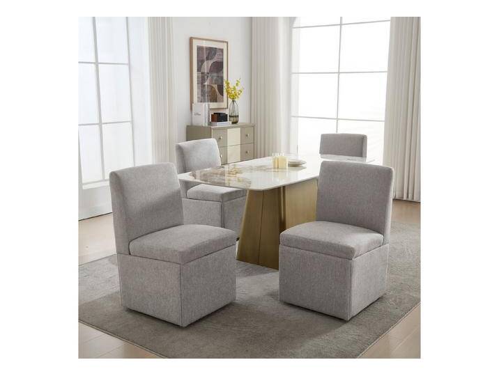 STILVORA Stuhl drehbar 2er set Hochzeitsstühle mit Rollen & Lagerung,Küchenstühle (Gepolsterte Esszimmerstühle 2er Set mit Rollen – Drehbare, komfortable Stühle für Esszimmer und Büro, versteckter Stauraum., 2 St) STILVORA Stuhl drehbar 2er set Hochzeitsstühle mit Rollen & Lagerung,Küchenstühle (Gepolsterte Esszimmerstühle 2er Set mit Rollen – Drehbare, komfortable Stühle für Esszimmer und Büro, versteckter Stauraum., 2 St) von OTTO