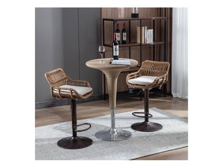 STILVORA Stuhl höhenverstellbar 2er set vintage Barstuhl mit Fußstütze (Set aus 2 Verstellbaren Barhockern mit Fußstütze – Höhenverstellbar, 360° drehbar, Rattan-Stil, Vintage Gold, Stabile Metallbasis, Perfekt für Küche und Esszimmer – Max. 150 kg Belastbarkeit STILVORA Stuhl höhenverstellbar 2er set vintage Barstuhl mit Fußstütze (Set aus 2 Verstellbaren Barhockern mit Fußstütze – Höhenverstellbar, 360° drehbar, Rattan-Stil, Vintage Gold, Stabile Metallbasis, Perfekt für Küche und Esszimmer – Max. 150 kg Belastbarkeit von OTTO