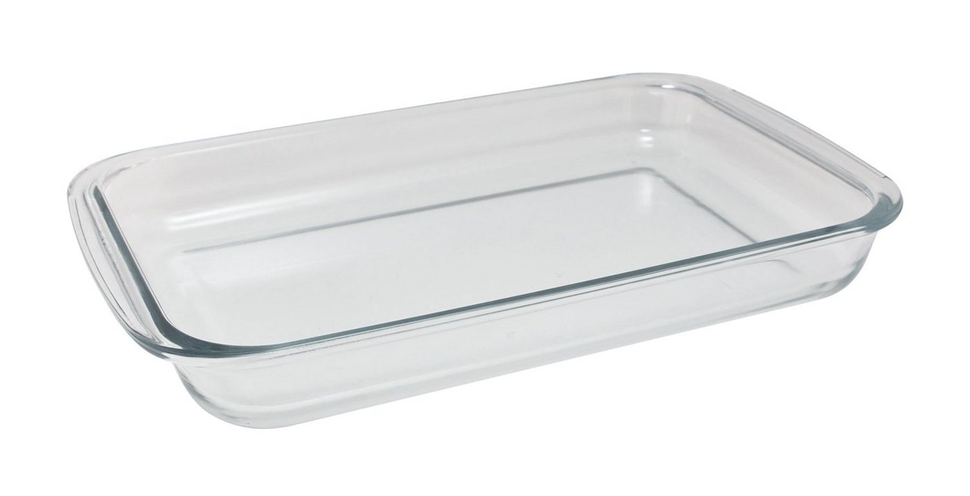 Auflaufform KESTEJA, 39 x 24 cm, Transparent, 3 Liter, Glas, (1-St), Gefrier- und Backofengeeignet, Spülmaschinengeeignet von OTTO