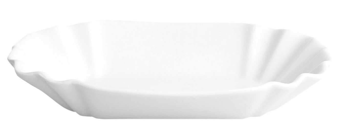 Servierschale Pommesschale SCHNIPPO, B 20 cm, Weiß, Porzellan, spülmaschinengeeignet von OTTO