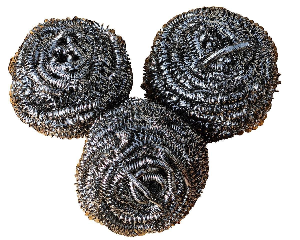Jean Products Reinigungsschwamm Edelstahl Putzspirale 3 x 20 g im Beutel, Reinigungsball Drahtkugel Spülschwamm Stahlschwamm Scheuerpad Jean Products Reinigungsschwamm Edelstahl Putzspirale 3 x 20 g im Beutel, Reinigungsball Drahtkugel Spülschwamm Stahlschwamm Scheuerpad von Jean Products
