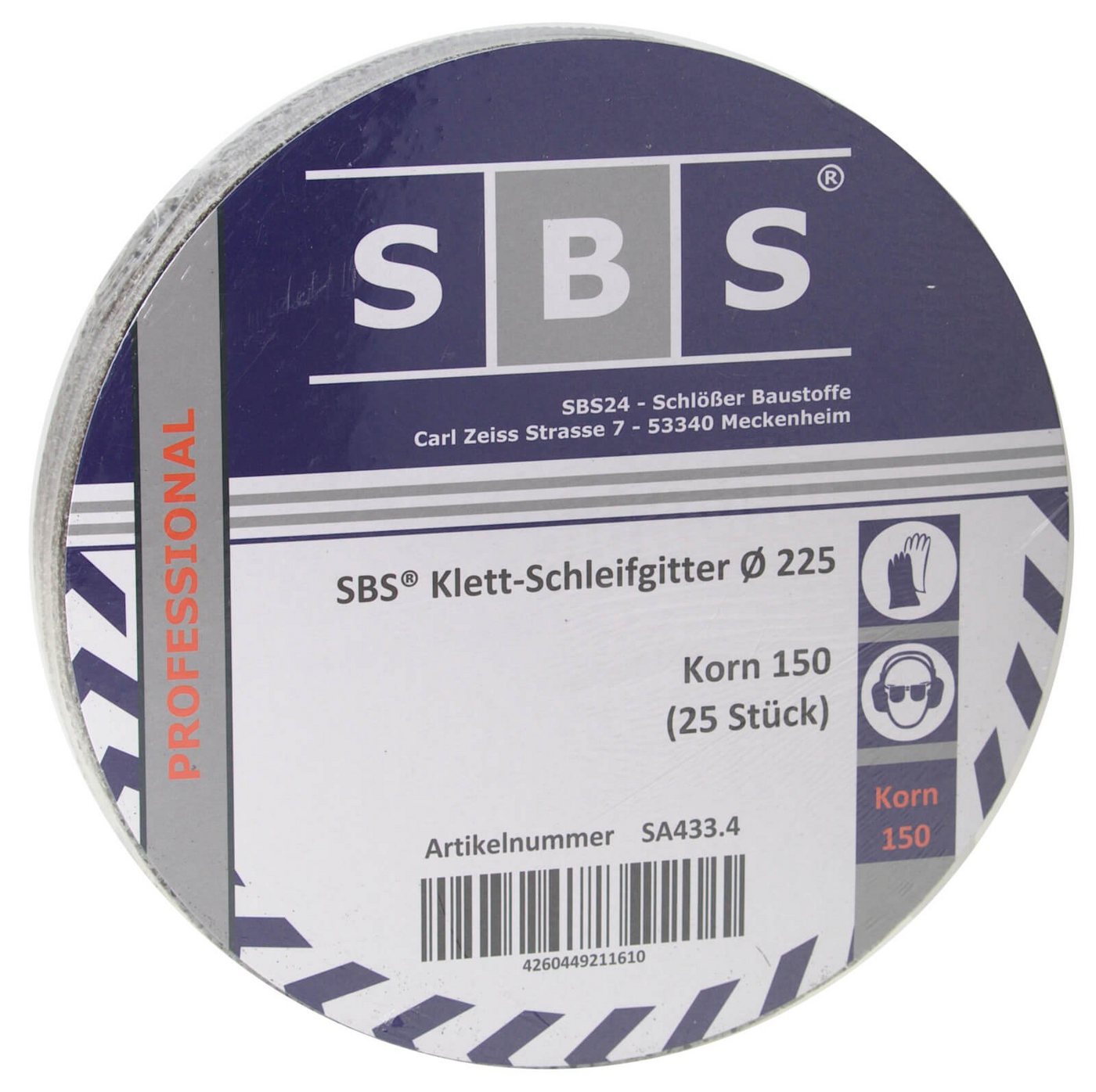 Schleifscheibe Schleifgitter 225mm 25er Pack - Korn: 150 von OTTO