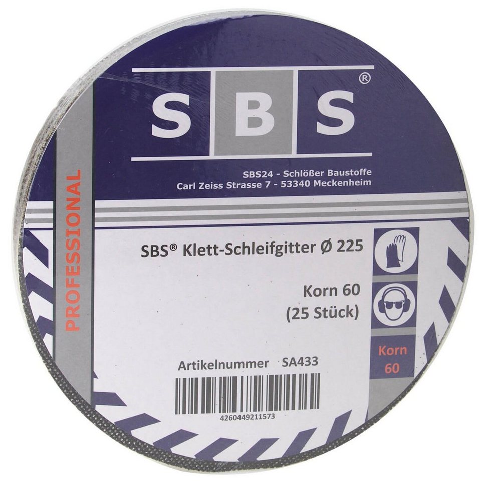 Schleifscheibe Schleifgitter 225mm 25er Pack - Korn: 60 von OTTO