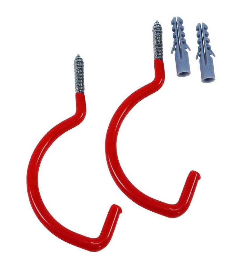 Global Partner Schraubhaken 2er Set Fahrrad Deckenhaken Fahrradhalter Deckenhalter Schraubhaken von Global Partner