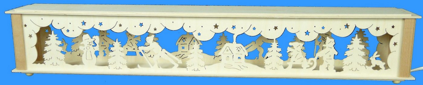 Schwibbogen-Fensterbank Schwibbogenerhöhung mit Winterkindern und Beleuchtung BxHxT 72x10x10c von OTTO