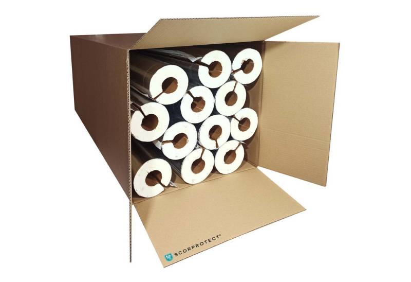 Scorprotect® Steinwolle voller Karton Alu PUR Rohrisolierung mit Gewebemantel selbstklebend von Scorprotect®