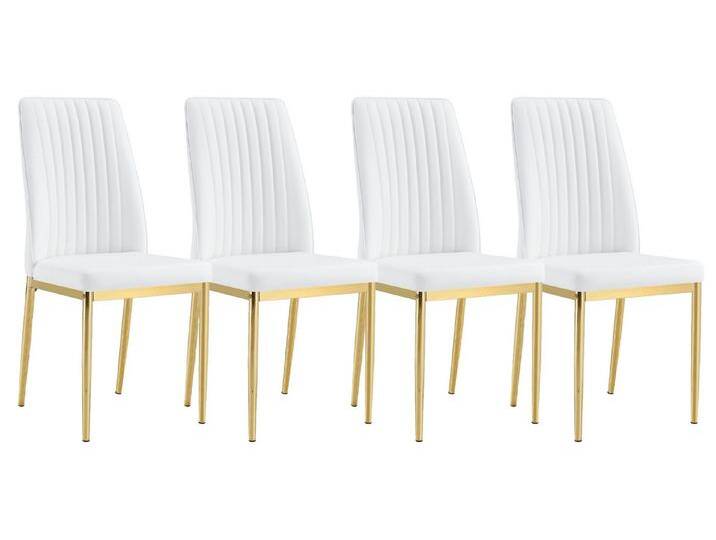 SeedWave Esszimmerstuhl 4er Set Küchenstuhl PU-Leder Polsterstuhl mit Erhöhter Rückenlehne, Metallfüße mit Anti-Rutsch-Pads, Weiß+Gold SeedWave Esszimmerstuhl 4er Set Küchenstuhl PU-Leder Polsterstuhl mit Erhöhter Rückenlehne, Metallfüße mit Anti-Rutsch-Pads, Weiß+Gold von OTTO