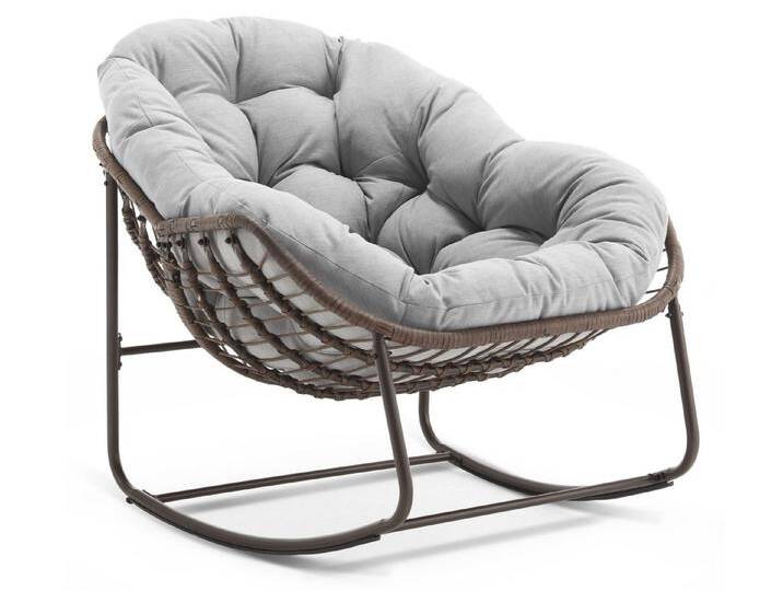 SeedWave Schaukelstuhl Übergroß mit PE-Rattan-Geflecht, 15 cm dickem Olefin-Fleece-Kissen, Lounge-Stuhl für Innen- und Außenbereich, Stilvolle Eierschalenform SeedWave Schaukelstuhl Übergroß mit PE-Rattan-Geflecht, 15 cm dickem Olefin-Fleece-Kissen, Lounge-Stuhl für Innen- und Außenbereich, Stilvolle Eierschalenform von OTTO