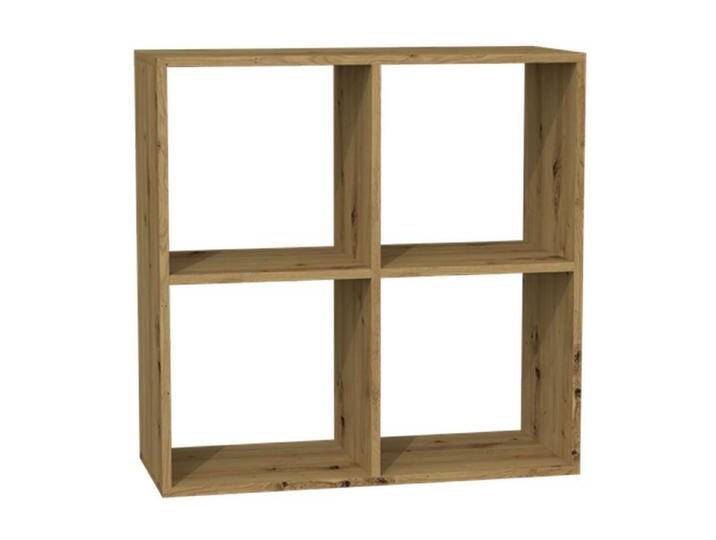 Selsey Standregal MALAX, Regal mit 4, 6 oder 8 Fächern – flexibel aufstellbar, beige, 4 Fächer, Holzoptik Artisan Eiche von OTTO