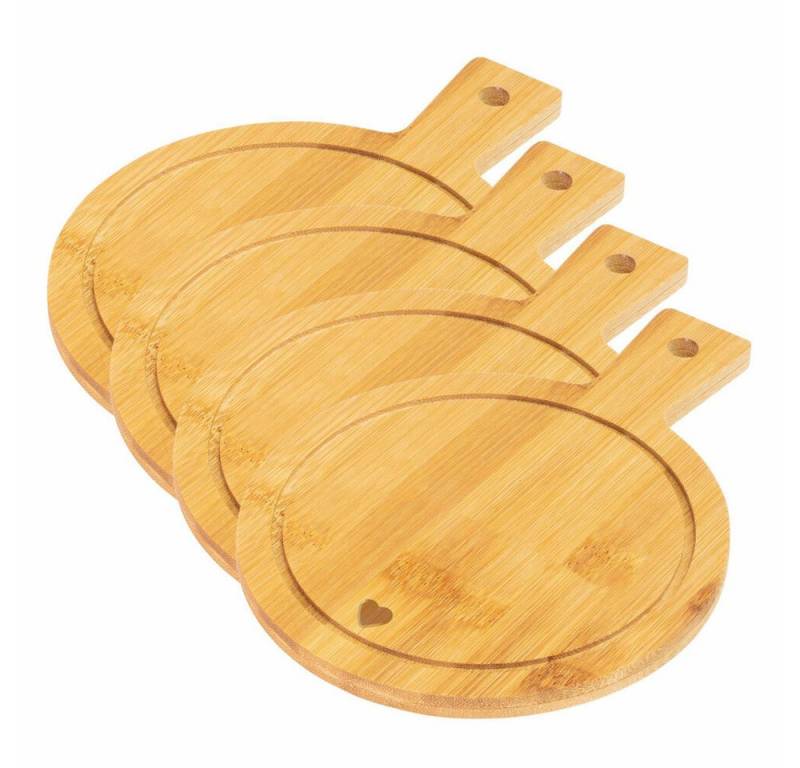 WESTMARK Servierplatte 4 Stk. Tapasplatten »Tapas + Friends«, Bambus, 19 x 14 cm, Bambus von WESTMARK