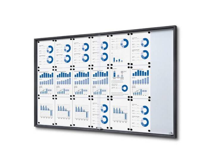 Showdown Displays Hängevitrine Abschließbarer Schaukasten SLIM für Innen mit Schieb (1-St) von OTTO