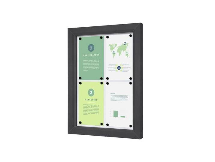 Showdown Displays Hängevitrine Abschließbarer Schaukasten SLIM Outdoor - 4x DIN A4 (1-St) von OTTO