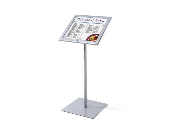 Showdown Displays Hängevitrine Outdoor Menu Board 2xA4 mit Beleuchtung (1-St), silberfarben von OTTO