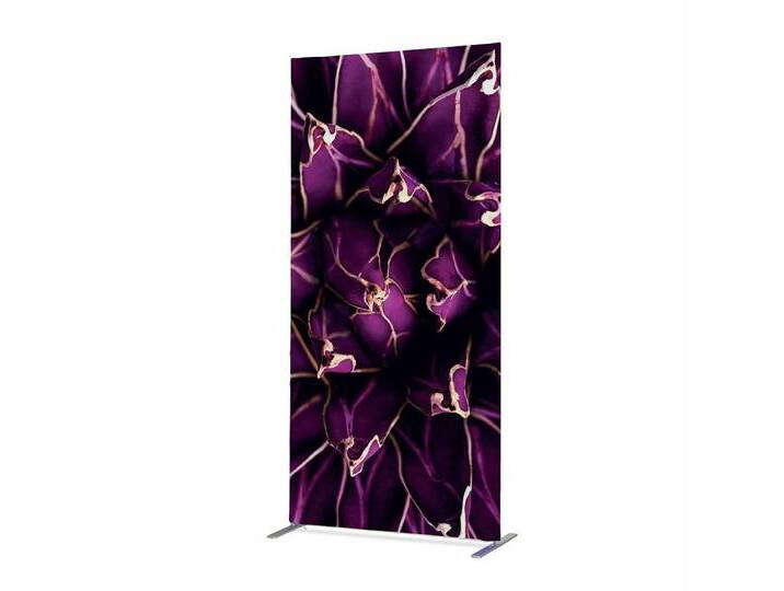 Showdown Displays Paravent Showdown Textil Raumteiler Deco - 100x200cm - Kaktus Lila (1 St), silberfarben von OTTO