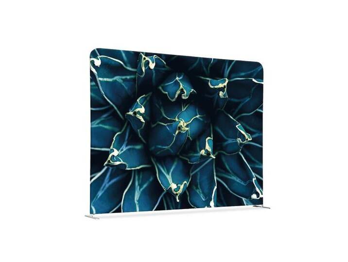 Showdown Displays Paravent Showdown Textil Raumteiler EU - 150x150cm - Kaktus Blau (1 St), silberfarben von OTTO