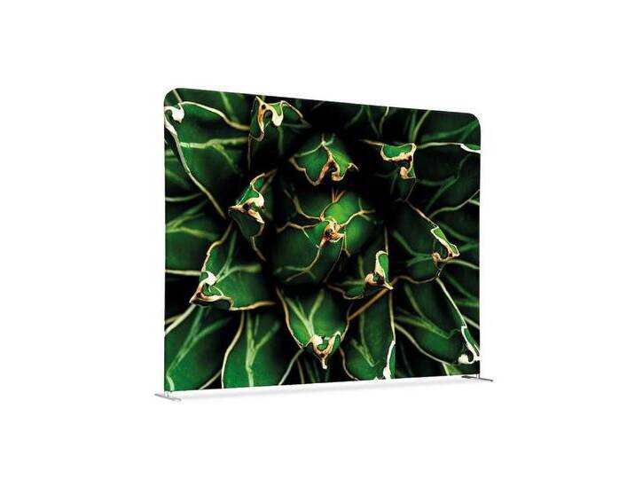 Showdown Displays Paravent Showdown Textil Raumteiler EU - 200x150cm - Kaktus Grün (1 St), silberfarben von OTTO
