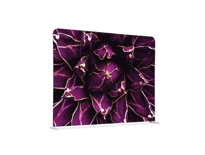 Showdown Displays Paravent Showdown Textil Raumteiler EU - 200x150cm - Kaktus Lila (1 St), silberfarben von OTTO