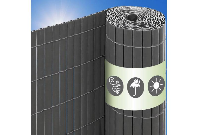 urfence Sichtschutzzaunmatten 100x500 Sichtschutz Balkon PVC Sichtschutzmatte, Garten Windschutz Terrasse von urfence