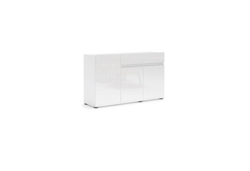 freiraum Sideboard Mister, in weiss, Lack Hochglanz - 135x80x38cm (BxHxT) freiraum Sideboard Mister, in weiss, Lack Hochglanz - 135x80x38cm (BxHxT) von freiraum