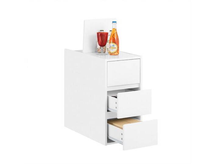 SoBuy Beistelltisch FBT144, Sofatisch Nachttisch Boxspringbett schmal Telefontisch Nachtkommode, weiß SoBuy Beistelltisch FBT144, Sofatisch Nachttisch Boxspringbett schmal Telefontisch Nachtkommode, weiß von OTTO
