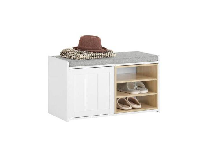 SoBuy Schuhbank FSR109, Sitzbank mit Stauraum Schuhregal Garderobenbank Dielenbank Sitzkommode, weiß, Weiß SoBuy Schuhbank FSR109, Sitzbank mit Stauraum Schuhregal Garderobenbank Dielenbank Sitzkommode, weiß, Weiß von OTTO