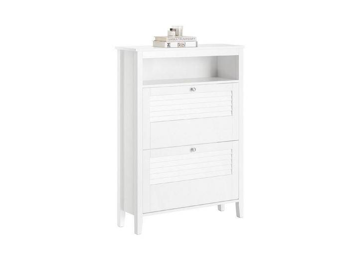 SoBuy Schuhschrank FSR152, Schuhkipper Schuhablage Schuhregal Schuhkommode mit 2 Klappen und Fächern, Schuhschrank schmal, für 12 Paar, Flur, weiß SoBuy Schuhschrank FSR152, Schuhkipper Schuhablage Schuhregal Schuhkommode mit 2 Klappen und Fächern, Schuhschrank schmal, für 12 Paar, Flur, weiß von OTTO