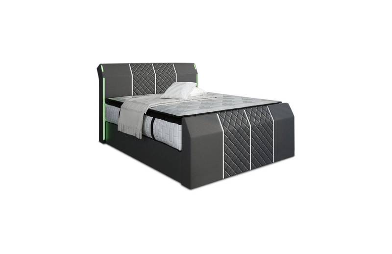 Sofa Dreams Boxspringbett Paris inkl. Matratze & Topper mit LED-Beleuchtung, Bett mit Kunstleder Premium Bezug und in versch. Liegemaßen von OTTO