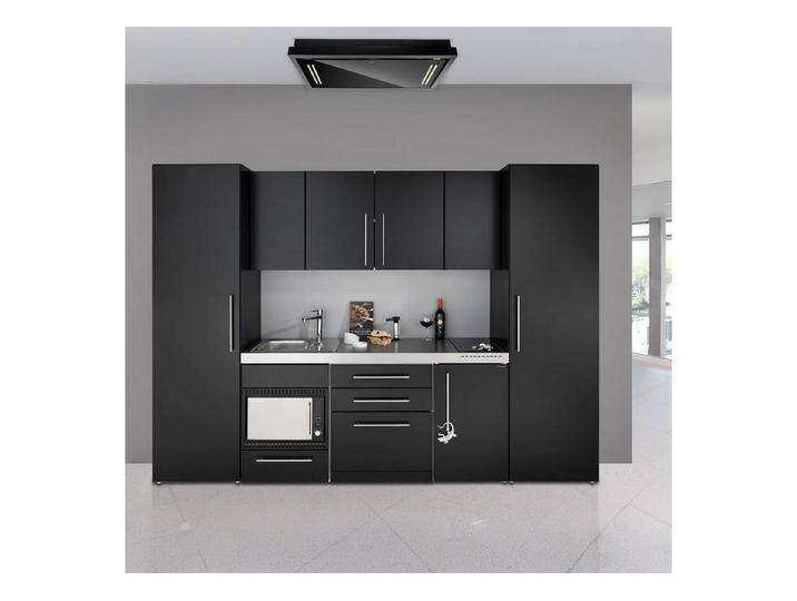 Stengel Küchenzeile 300 cm Küchenblock mit Elektrogeräten, Exklusive Metallküche, Luxuriöses Design, langlebige Materialien, top Komfort., schwarz von OTTO
