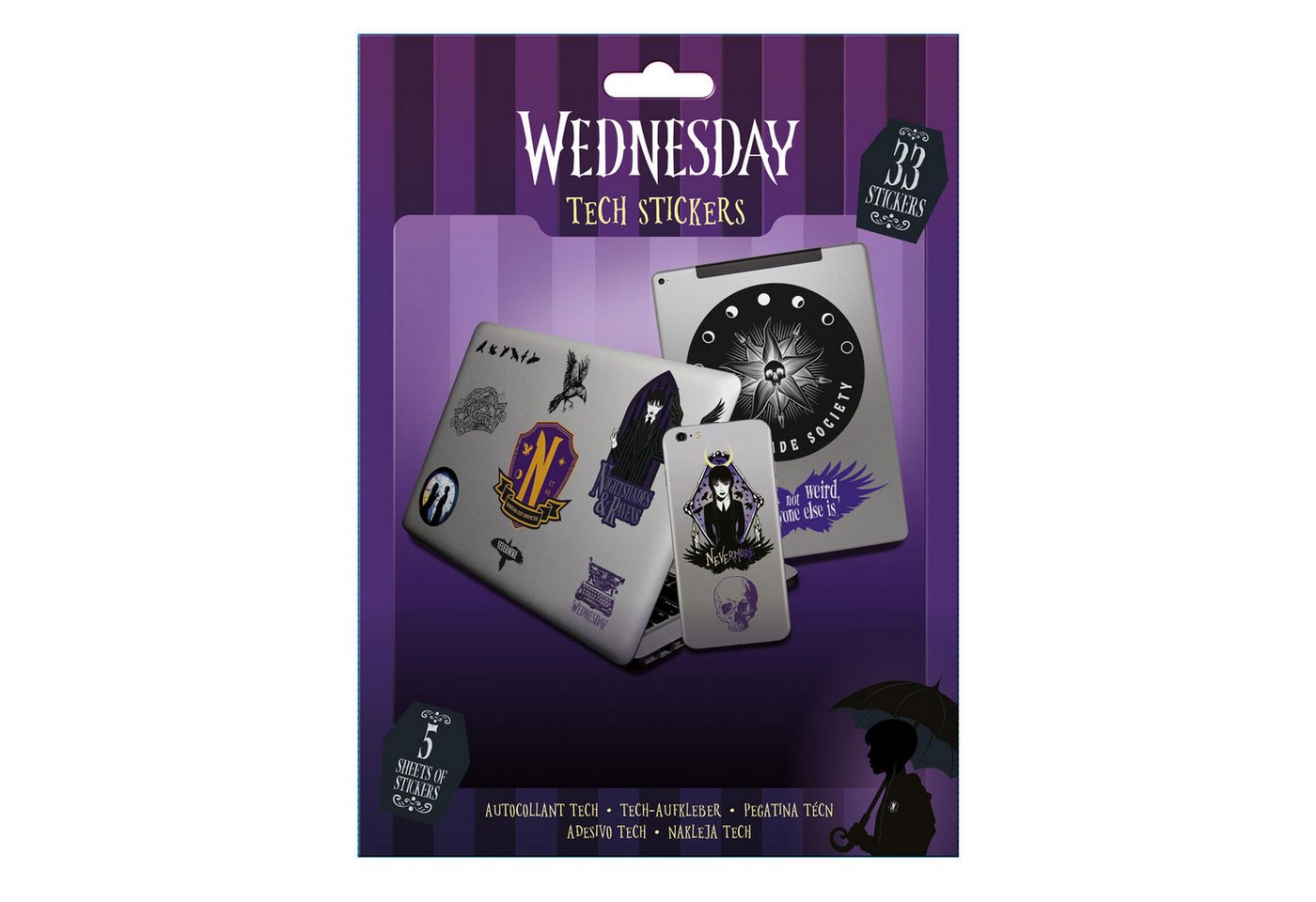 Sticker Wednesday - Nightshade - Technik Sticker - 17,5x24 cm von OTTO