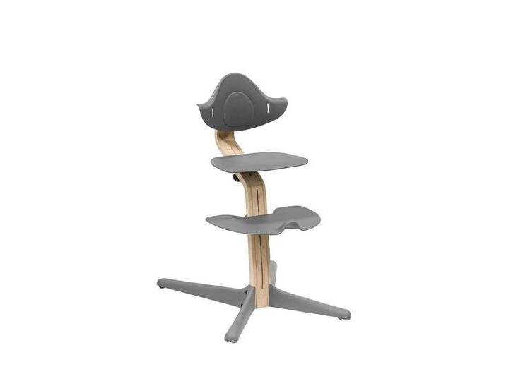 Stokke Hochstuhl Nomi®, der zu aktivem Sitzen inspiriert, Geeignet für Babys bis Erwachsene bis zu 150 kg, grau, Eiche/Buche, Natural Grey von OTTO
