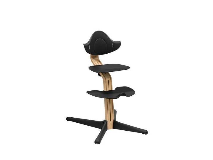 Stokke Hochstuhl Nomi®, der zu aktivem Sitzen inspiriert, Geeignet für Babys bis Erwachsene bis zu 150 kg, schwarz, Eiche, Oak Black von OTTO