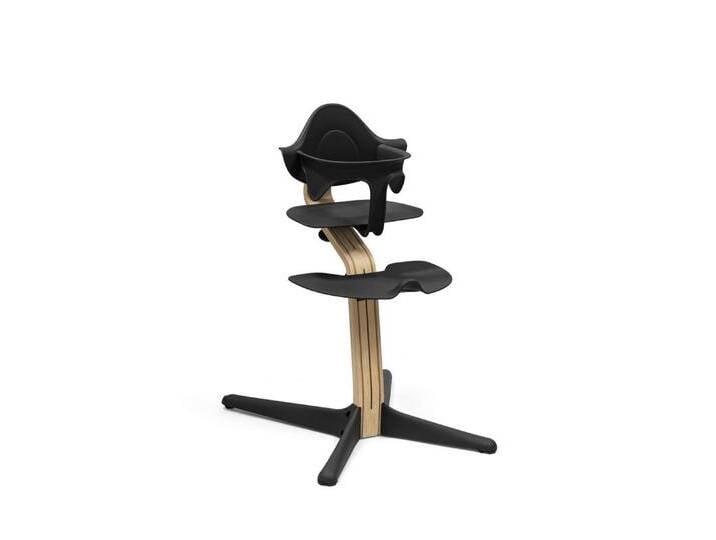 Stokke Hochstuhl Nomi® mit Baby Set, Mitwachsender Hochstuhl, schwarz, Eiche, Black von OTTO