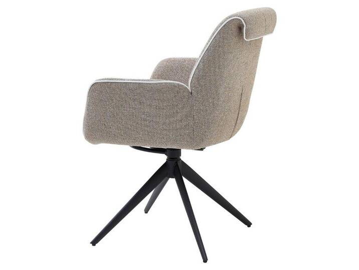 Stolkom Sp.z.o.o. Armlehnstuhl (2er Set) drehbar, taupe, schwarz - 64x92x65 (BxHxT) (2er Set), schwarz von OTTO