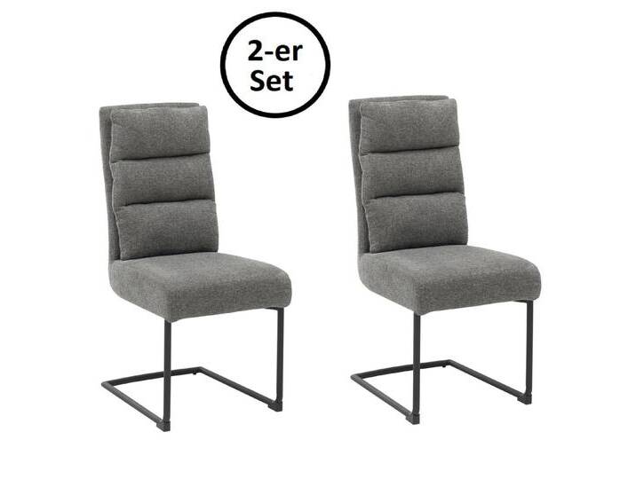 Stolkom Sp.z.o.o. Freischwinger 45 x 100 x 61 cm (B/H/T) (2er-Set), grau schwarz von OTTO