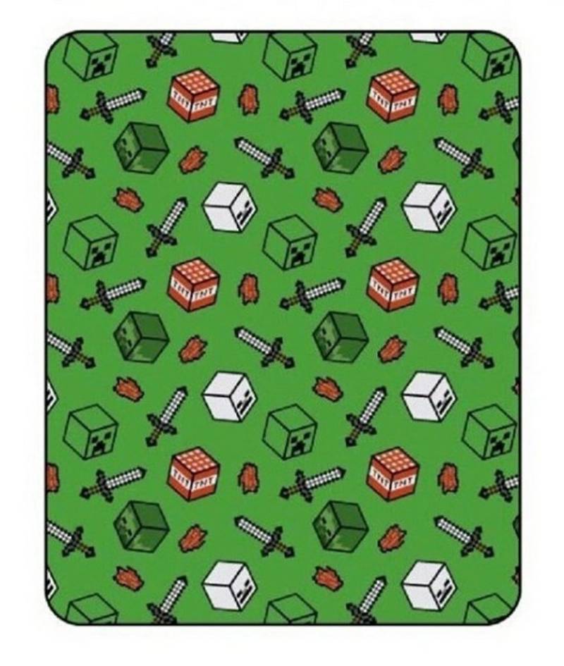 Strandtuch Minecraft - Strandtuch - Symbole - Fleecedecke von OTTO