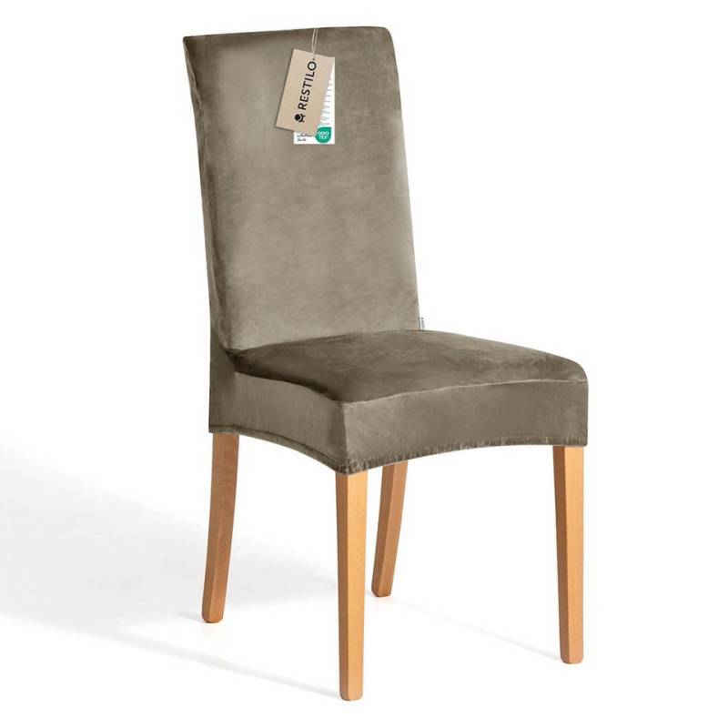Restilo Stuhlhusse Stuhlhusse Stretch Stuhlbezug mit Gummiband Abnehmbar, waschbar von Restilo