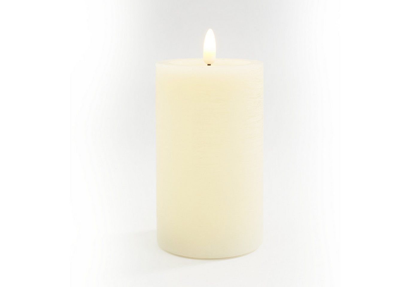 Stumpenkerze LED-Echtwachs Kerze, 12,5 x 7,5 cm mit Timer 6/18 Std. von OTTO