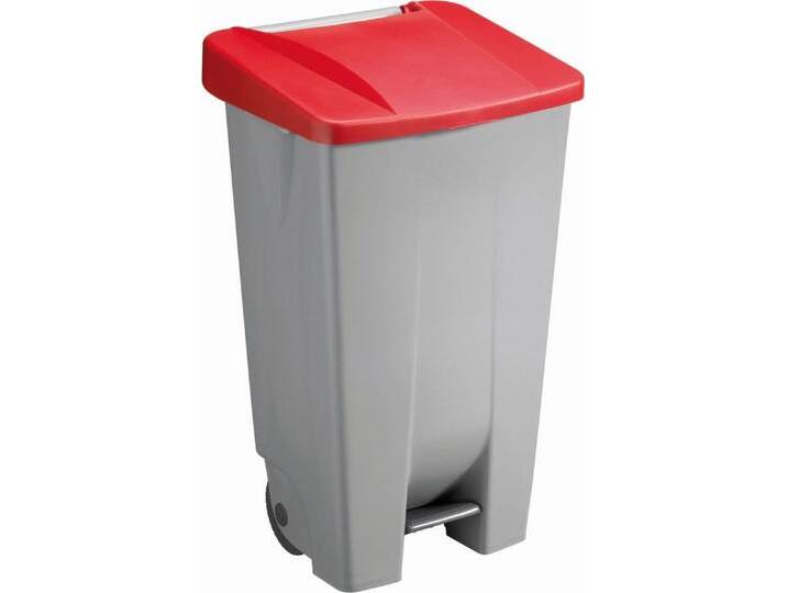 Sunware Papierkorb Abfallcontainer Kunststoff 120l grau mit rotem Deckel, grau rot Sunware Papierkorb Abfallcontainer Kunststoff 120l grau mit rotem Deckel, grau rot von OTTO